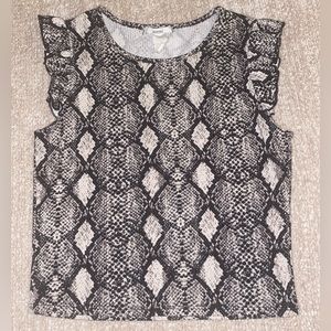 5/$25 Snakeskin Printed Top